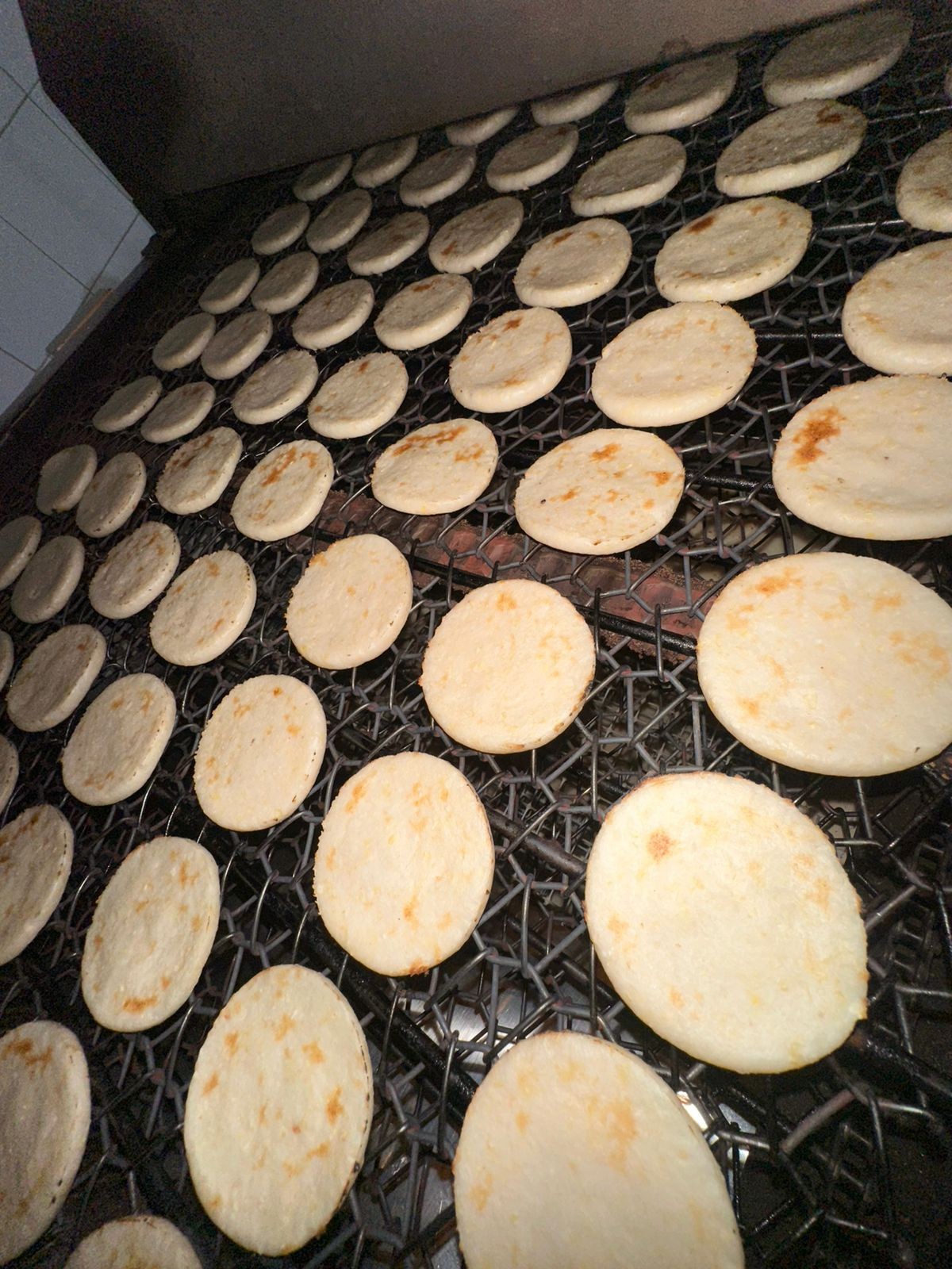 Cocción de arepas